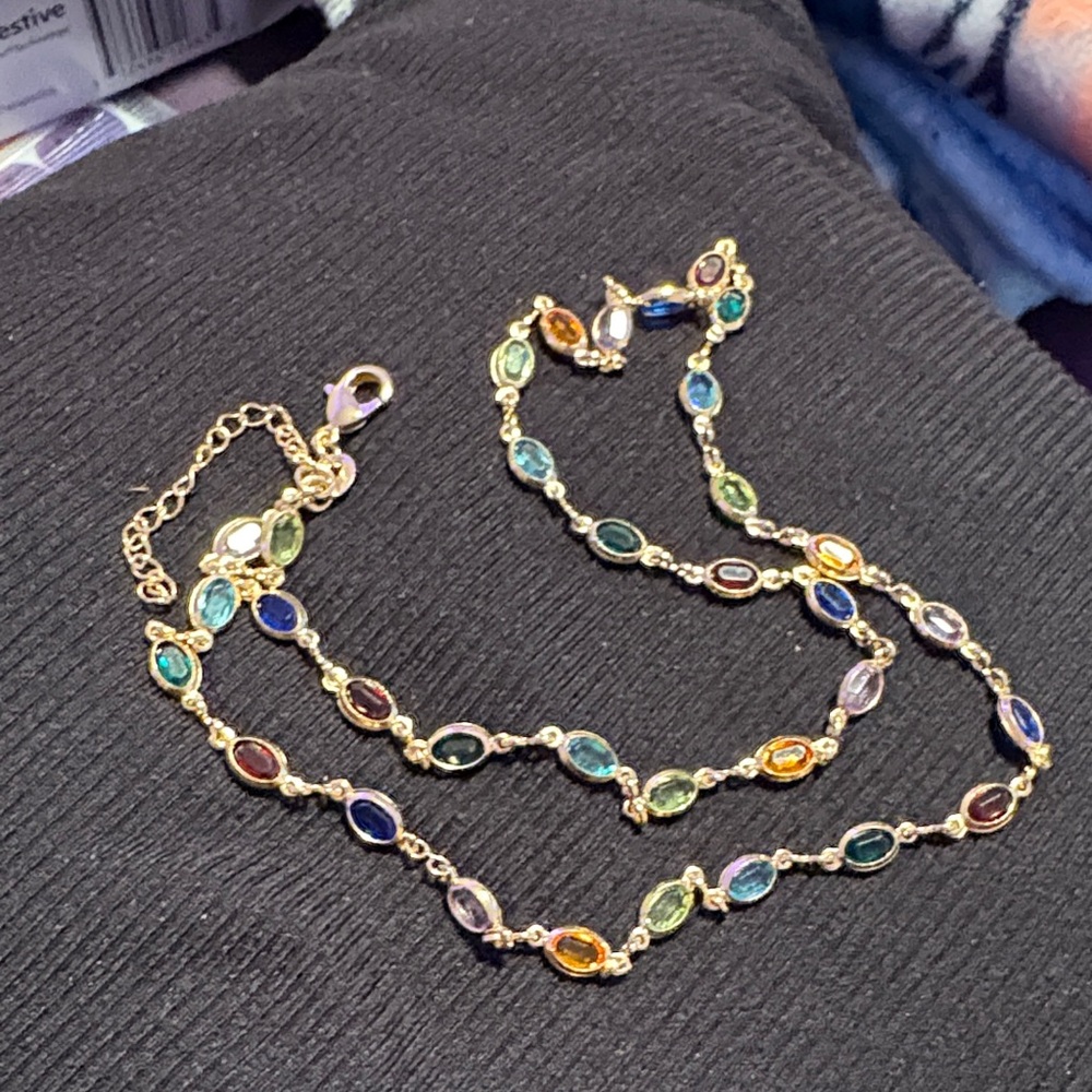 Elegant Multicolor Gemstone Necklace